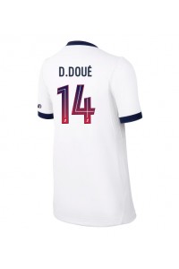 Paris Saint-Germain Desire Doue #14 Fotballdrakt Borte Klær Dame 2026-27 Korte ermer